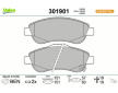 Sada brzdových destiček, kotoučová brzda VALEO 301901