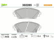 Sada brzdových destiček, kotoučová brzda VALEO 302285