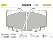 Sada brzdových destiček, kotoučová brzda VALEO 302479