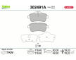 Sada brzdových destiček, kotoučová brzda VALEO 302491A