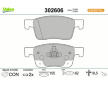 Sada brzdových destiček, kotoučová brzda VALEO 302606