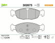 Sada brzdových destiček, kotoučová brzda VALEO 302675
