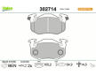 Sada brzdových destiček, kotoučová brzda VALEO 302714