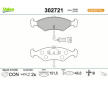 Sada brzdových destiček, kotoučová brzda VALEO 302721