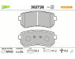 Sada brzdových destiček, kotoučová brzda VALEO 302726