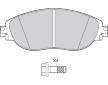 Sada brzdových destiček, kotoučová brzda VALEO 302889