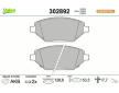 Sada brzdových destiček, kotoučová brzda VALEO 302892