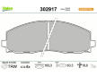 Sada brzdových destiček, kotoučová brzda VALEO 302917