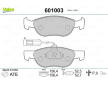 Sada brzdových destiček, kotoučová brzda VALEO 601003