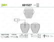 Sada brzdových destiček, kotoučová brzda VALEO 601527