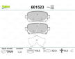 Sada brzdových destiček, kotoučová brzda VALEO 601523