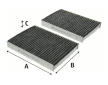 Filter vnútorného priestoru VALEO 715835
