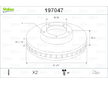 Brzdový kotouč VALEO 197047
