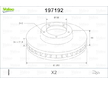 Brzdový kotouč VALEO 197192