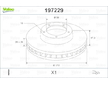 Brzdový kotouč VALEO 197229