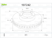 Brzdový kotouč VALEO 197242