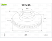 Brzdový kotouč VALEO 197246