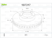 Brzdový kotouč VALEO 197317