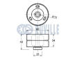 Vratná/vodicí kladka, ozubený řemen RUVILLE 540922