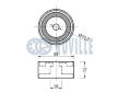Vratná/vodicí kladka, ozubený řemen RUVILLE 541367