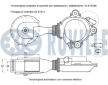 Napínák, žebrovaný klínový řemen RUVILLE 542539