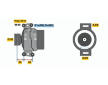 Alternátor BOSCH 0 124 615 033
