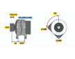 Alternátor BOSCH 0 124 515 087