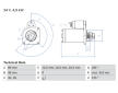 startér BOSCH 24V 4kW MERCEDES Atego, Intouro