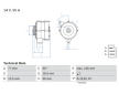 Alternátor BOSCH 0 986 031 400