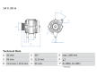 Alternátor BOSCH 0 986 040 671