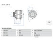 Alternátor BOSCH 0 986 041 740