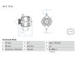 Alternátor BOSCH 0 986 042 191
