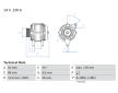 Alternátor BOSCH 0 986 049 061