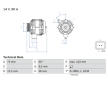 Alternátor BOSCH 0 986 049 630