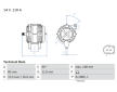 Alternátor BOSCH 0 986 080 060