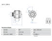 Alternátor BOSCH 0 986 081 060