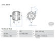 Alternátor BOSCH 0 986 081 090