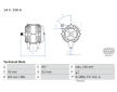 Alternátor BOSCH 0 986 081 140