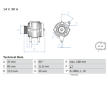 Alternátor BOSCH 0 986 081 360