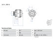 Alternátor BOSCH 0 986 082 010