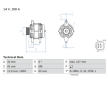Alternátor BOSCH 0 986 082 020