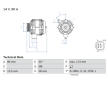 Alternátor BOSCH 0 986 082 040