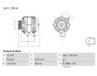 Alternátor BOSCH 0 986 082 220
