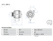Alternátor BOSCH 0 986 084 140