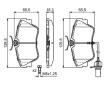 Sada brzdových platničiek kotúčovej brzdy BOSCH 0 986 424 672