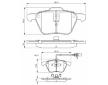Sada brzdových destiček, kotoučová brzda BOSCH 0 986 424 777