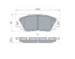 Sada brzdových destiček, kotoučová brzda BOSCH 0 986 424 899