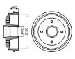 Brzdový bubon BOSCH 0 986 477 070