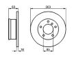 Brzdový kotouč BOSCH 0 986 479 C84