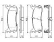 Sada brzdových platničiek kotúčovej brzdy BOSCH 0 986 494 341